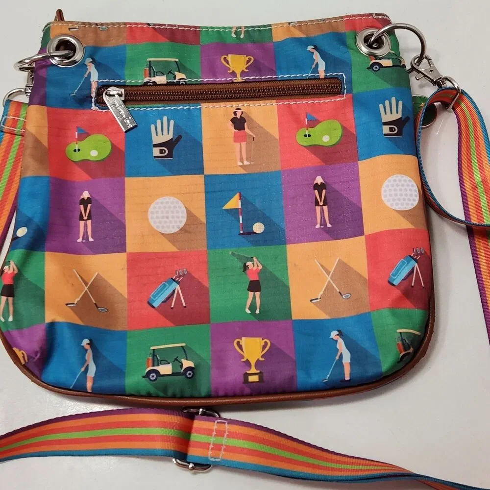 Sydney Love Sport Golf Crossbody Bag Championship Round Multi-Color Ripstop - Picture 11 of 16